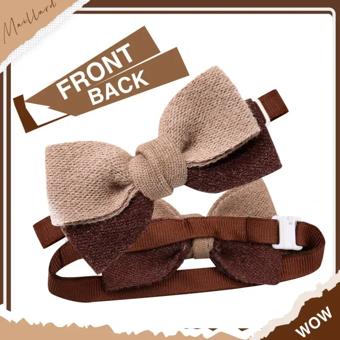 bow tie for dogs (6) Featuring a classic bow tie design, this accessory adds a touch of elegance to pets, perfect for both formal events and casual outings.