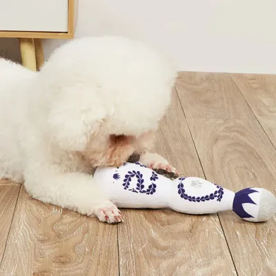 Plush bottle toy