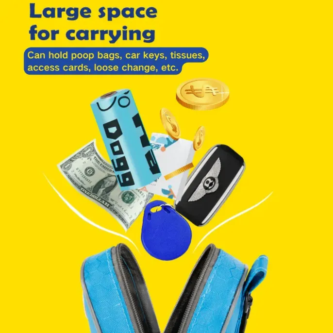 The quick-access silicone lock and carabiner make this poop bag dispenser both functional and convenient, allowing pet owners to easily grab bags when needed and clip the dispenser to their gear.