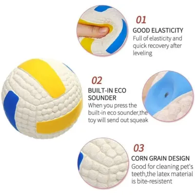 Latex Volleyball Dog Toy