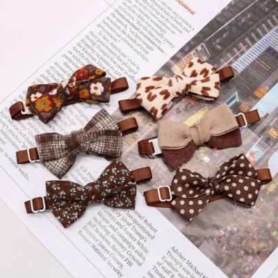 Made from high-quality, soft fabric, this bow tie is durable and comfortable, ensuring long-lasting wear without irritating pets' skin.