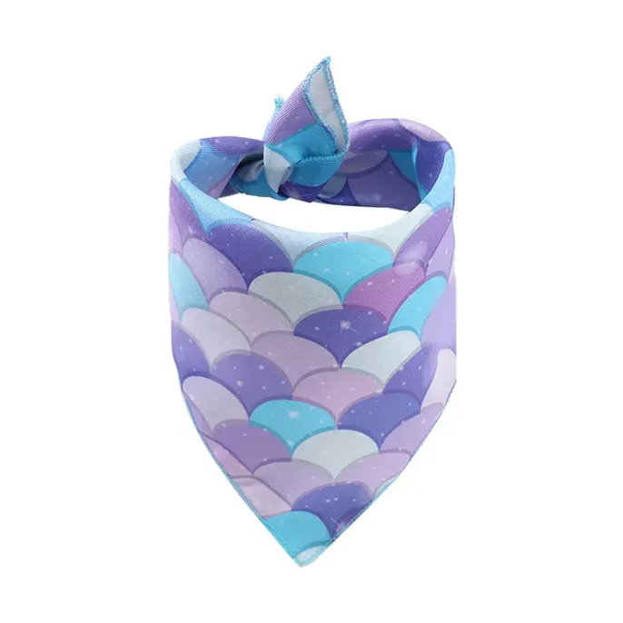 Comfortable and Soft Fabric: Made from soft, breathable fabric, this pet bandana is designed for comfort. The material is lightweight, ensuring that pets stay cool and comfortable even in hot weather. 