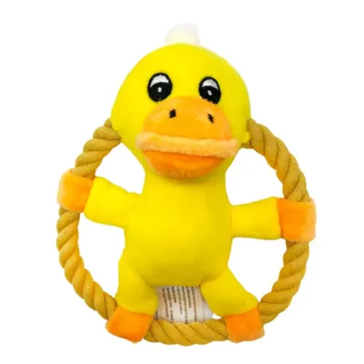 duck shape dog toy squeaky
