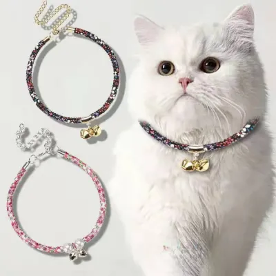Floral design cat collar Cat collars with bells