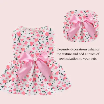pink dog dress fashionable dog clothes