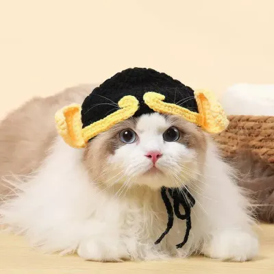Adjustable size Pigsy pet headpiece, ideal for small to medium pets (4-13 lbs).