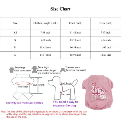 cotton dog shirt comfortable pet shirt