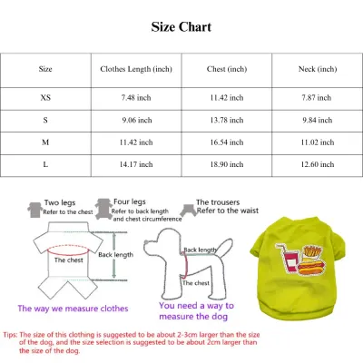 casual pet clothing