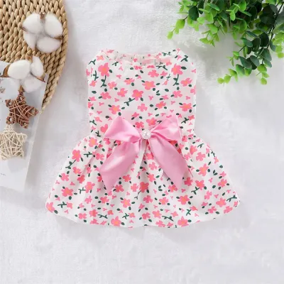 small dog summer outfit summer pet dress