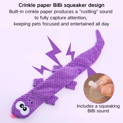 Teething & Chew Toy for Dogs (7) Interactive dog toy with durable canvas and corn plush, perfect for chewing and teething.