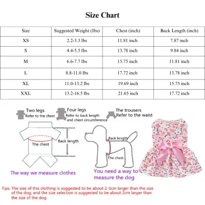floral pet dress playful dog outfit