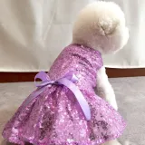 cat wedding gown stylish dog gown