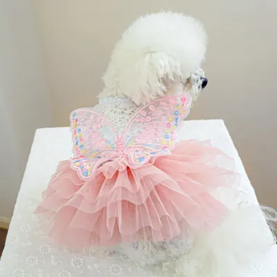 fairy tulle pet dress lightweight dog dress