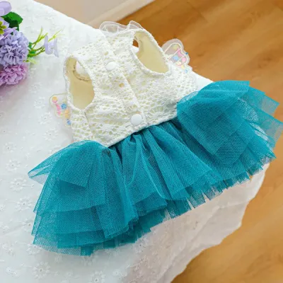 fairy tulle pet dress whimsical pet dress