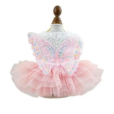 pink pet dress charming dog dress