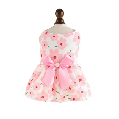 summer dog dress small breed pet clothing