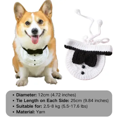 Featuring soft yarn construction, this bib is gentle on pets' skin while providing moisture absorption and comfort for pets prone to drooling.