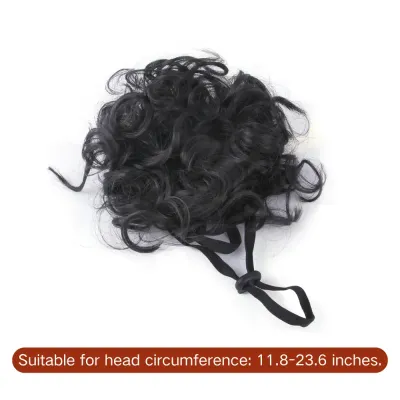 pet wig (2) Fun curly and afro wig for pets, ideal for costume parties, photoshoots, and Halloween.