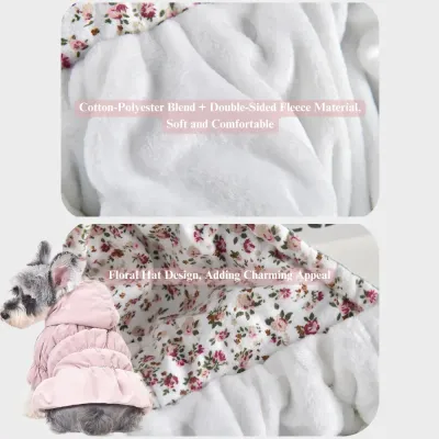 Cute Two-Legged Floral Dress for Small Dogs – Ideal for Bichon, Schnauzer, and More