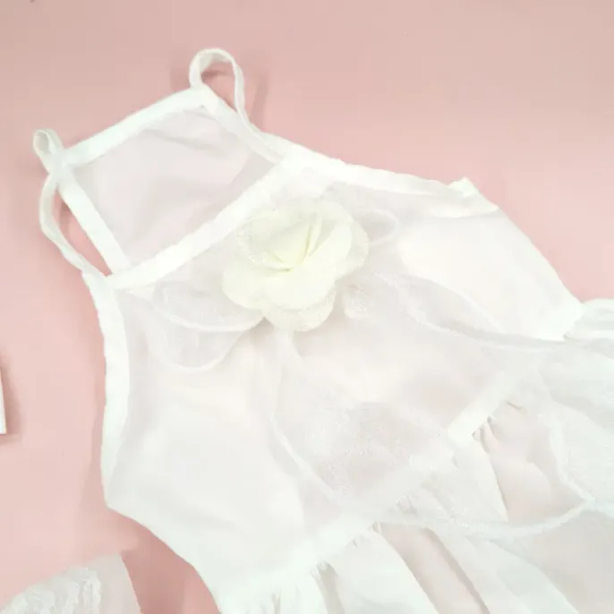 cat apparel for cats (2) Retailers can cater to customers looking for a coordinated and fashionable option for their pets with this 2-piece set, including a dress and matching bow hair clip.