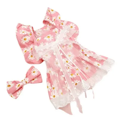 apparel for dogs (3) The soft, lightweight tulle fabric ensures comfort, while the charming floral design adds a touch of nature-inspired beauty to this stylish outfit.