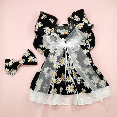 The soft, lightweight tulle fabric ensures comfort, while the charming floral design adds a touch of nature-inspired beauty to this stylish outfit.