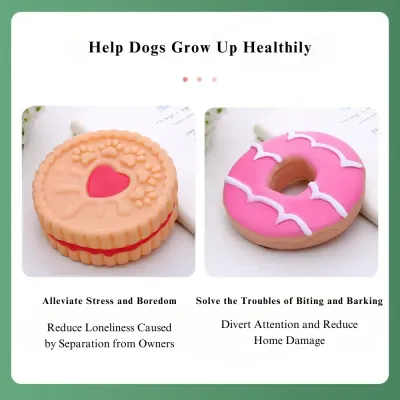 Rubber Biscuit-Shaped Puppy Chew Toy Rubber Biscuit-Shaped Puppy Chew Toy Set for Small Dogs