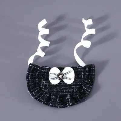 dog bandana (1) Crafted from soft knitted fabric, this pet accessory set provides both warmth and comfort, making it a perfect addition to pets’ wardrobes for seasonal wear.