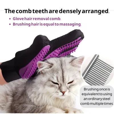 Pet Bathing Gloves for Cats Shedding & Massage Gloves for Cats