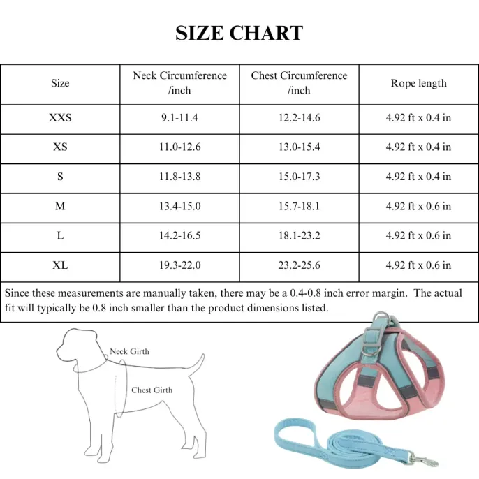 Winter Fleece Suede Pet Harness Winter Fleece Suede Pet Harness with Reflective for Dog and Cat