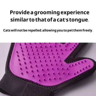 Cat Hair Removal Bath Gloves Pet Grooming Gloves Bath & Massage
