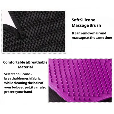Cat Massage Gloves Hair Remover Hair Removal Gloves for Cats