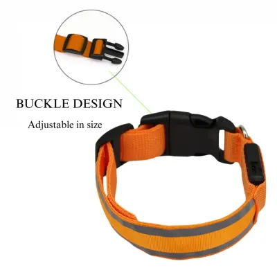Night Safe USB Rechargeable Dog Collar Night Safe USB Rechargeable Reflective LED Dog Collar
