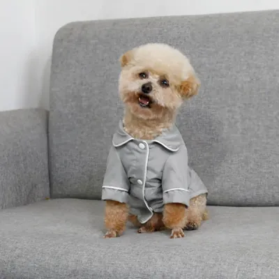 Linen Blend Dog Clothing Stylish Dog Winter Jacket