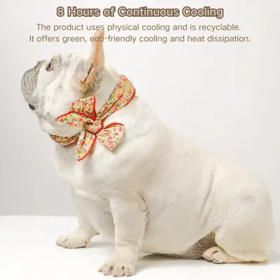 Reusable Cooling Pet Neck Scarf Cooling Bandana for Summer Heat Relief (4) Filled with high-performance hydrogel beads for optimal cooling, this scarf offers long-lasting cooling without electricity.