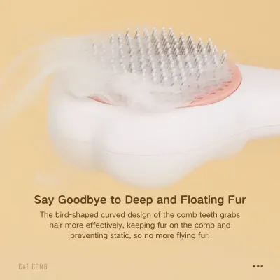 Cat Grooming Brush with Massage Function (3) A must-have tool in your pet grooming toolkit, offering both massage and fur removal for a better grooming experience.