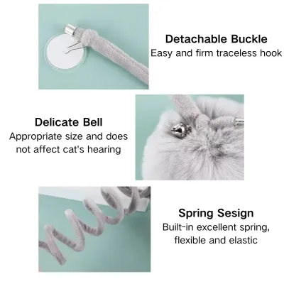 Hanging Interactive Toy Cat Spring Ball Toy