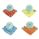 Cooling Pet Neck Scarf Cooling Bandana for Dogs and Cats (1) Water-activated cooling neck scarf designed for pets, providing instant heat relief in summer and comfort during outdoor activities.
