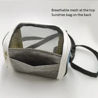 Breathable Pet Carrier Bag, Diagonal Cross Body Birdcage, Reptile Cage, Transparent Mesh Pet Travel Carrier Details Breathable Small Carrier Bag for Birds and Small Animals