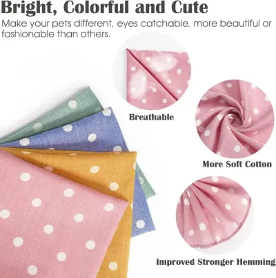 Colorful and cute pet neckerchief for dogs and cats