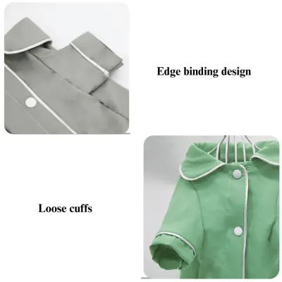 Small Dog Summer Pajamas Pet Jacket with Reflective Strips
