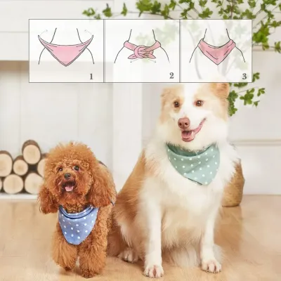 Stylish and fashionable polka dot triangle bandana