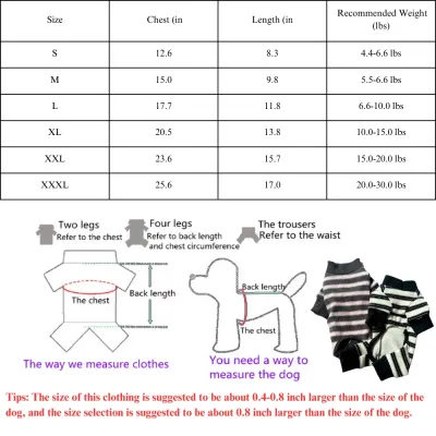 Small Dog Winter Coat Four-Leg Pet Coat