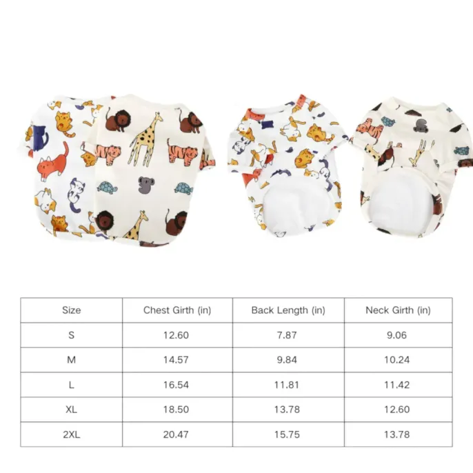 Print Cute Dog T-shirt size Print Cute Dog T-shirt size