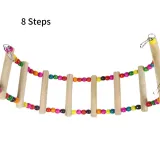 Wooden Climbing Ladder with Colorful Beads Bird Toy