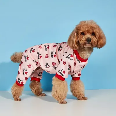 Printed Cat Jumpsuit Spring Pet Jumpsuit