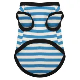 Breathable Cotton Striped Dog Shirt Vest for Dogs (6) Versatile pet clothing that can be worn all year round, suitable for various dog breeds and sizes.