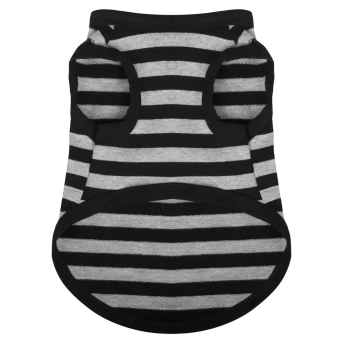 Breathable Cotton Striped Dog Shirt Vest for Dogs (4) Perfect for all dog breeds and sizes, this striped shirt is a must-have for pets who love to look stylish without sacrificing comfort.