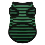 Breathable Cotton Striped Dog Shirt Vest for Dogs (5) A stylish, breathable, and soft cotton shirt that provides comfort for pets while being easy to maintain.