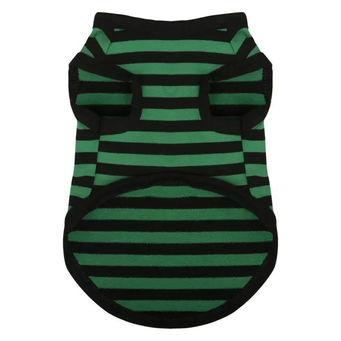 Breathable Cotton Striped Dog Shirt Vest for Dogs (5) A stylish, breathable, and soft cotton shirt that provides comfort for pets while being easy to maintain.